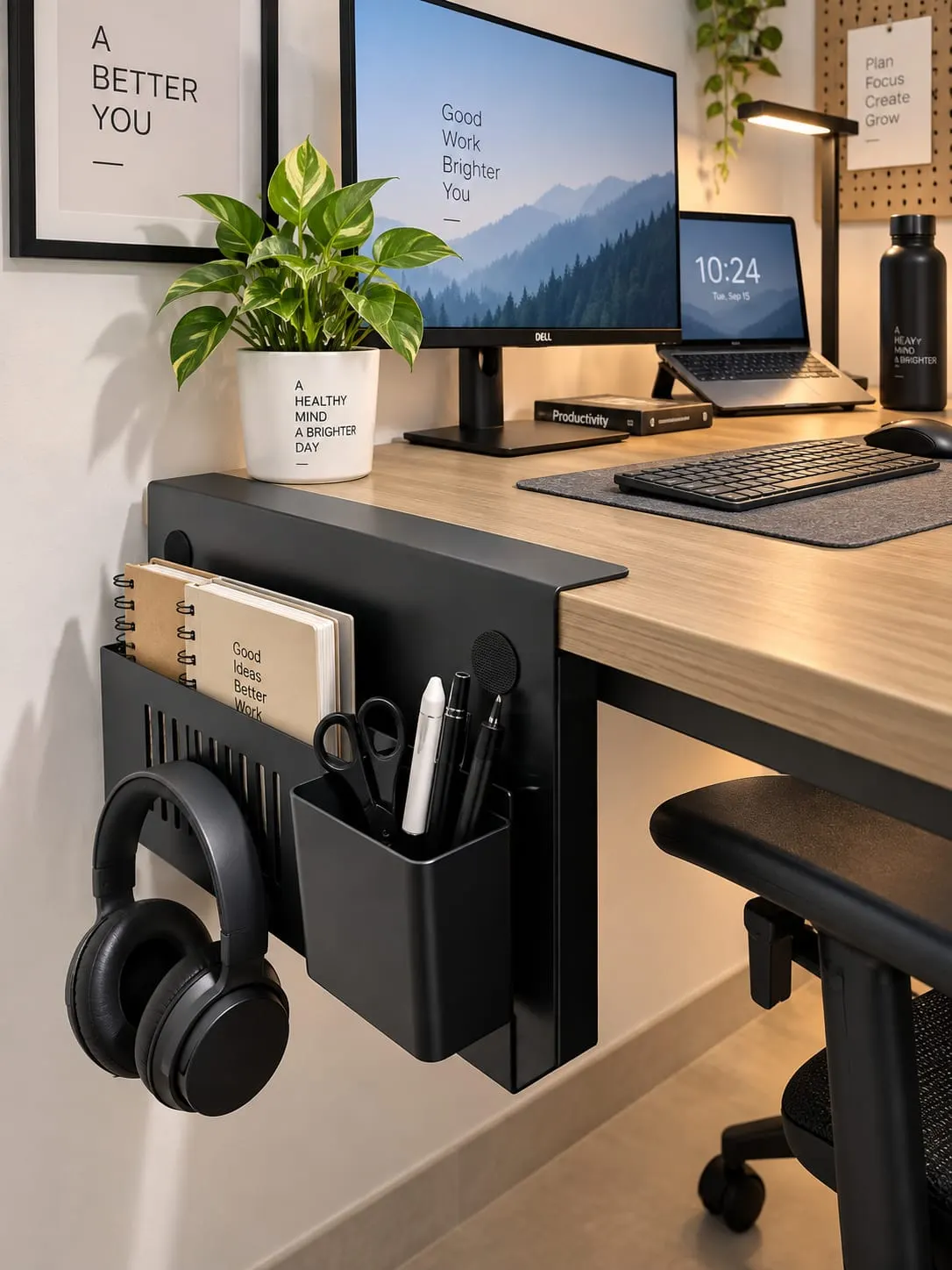 Desk Side Organiser — desk side organiser by HeavenCraft