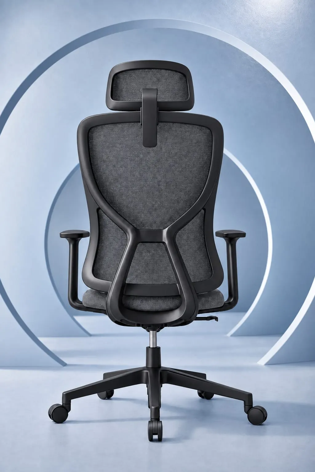 Pointer Performance Mesh Chair in Black-Dark Grey — performance mesh chair by HeavenCraft