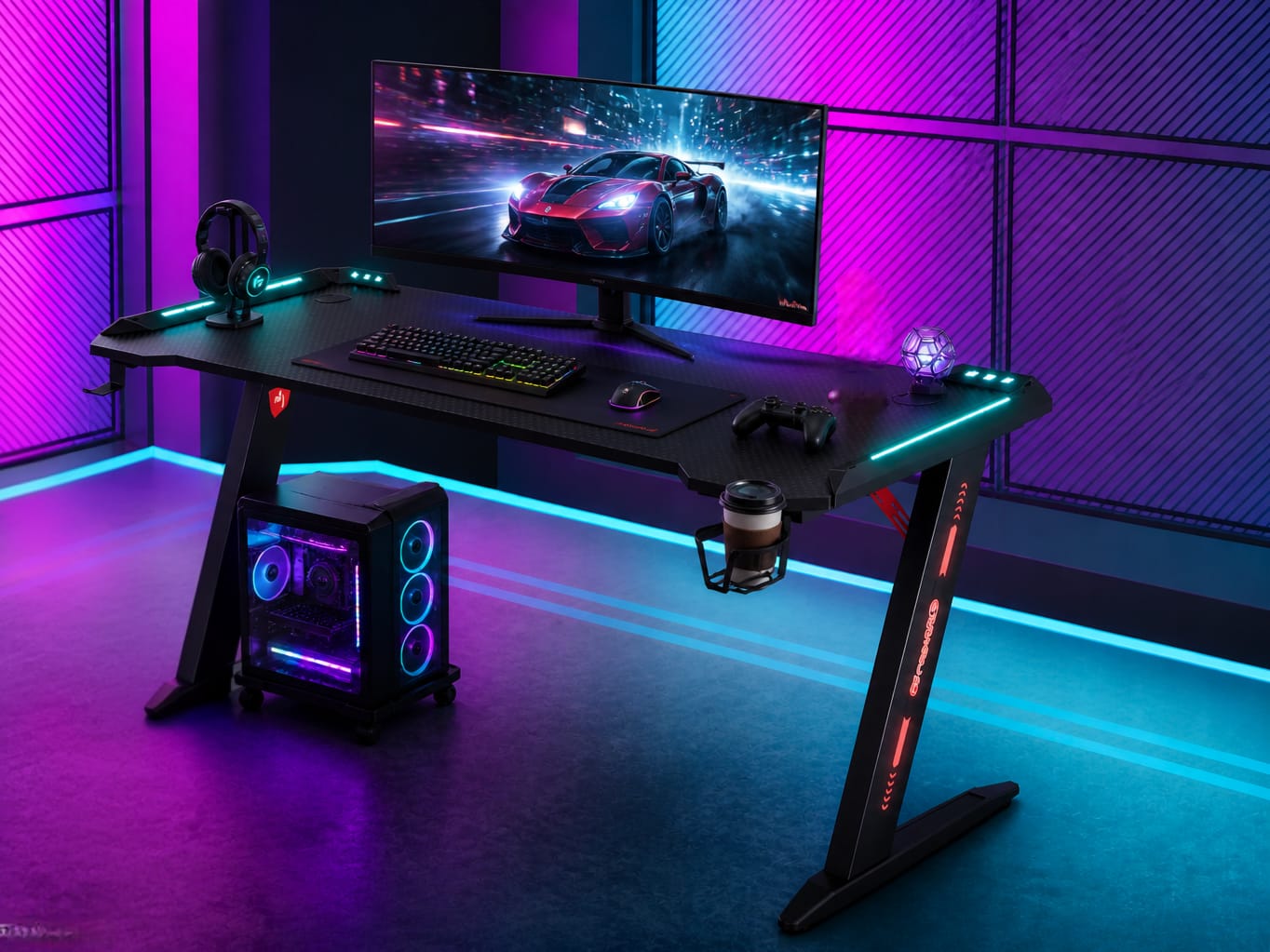 Quantum Gaming Desk — gaming desk by HeavenCraft
